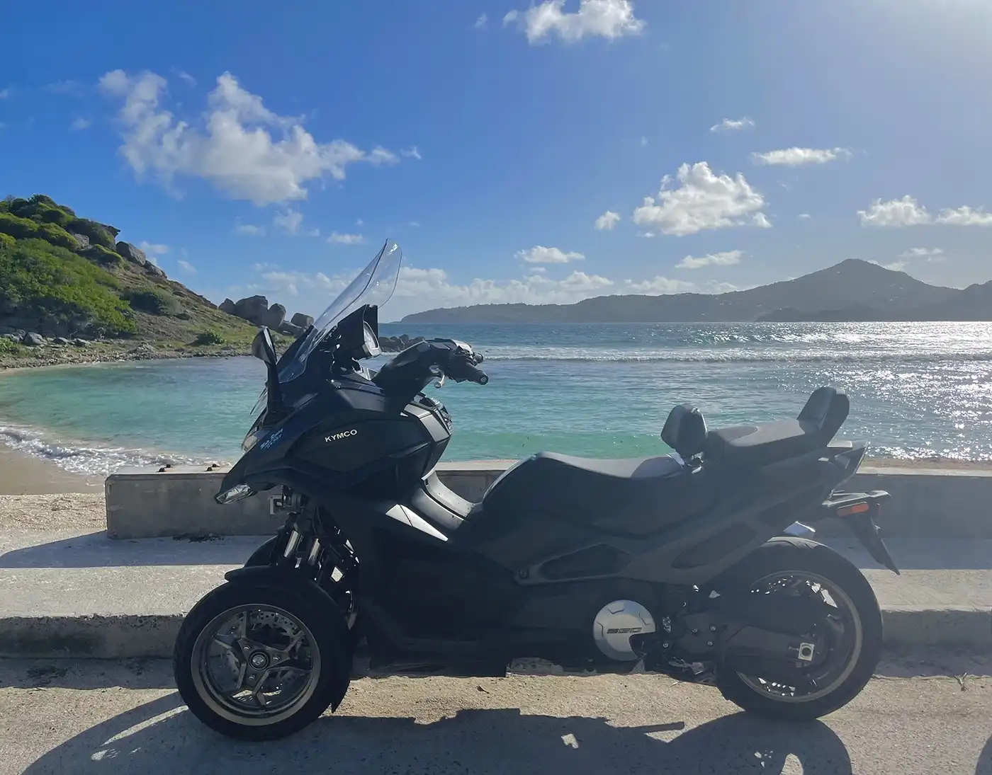 scooter de Moto Racing à Saint-Barth